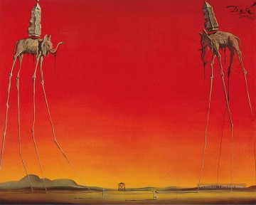 Salvador Dalí Painting - Los elefantes salvador dali